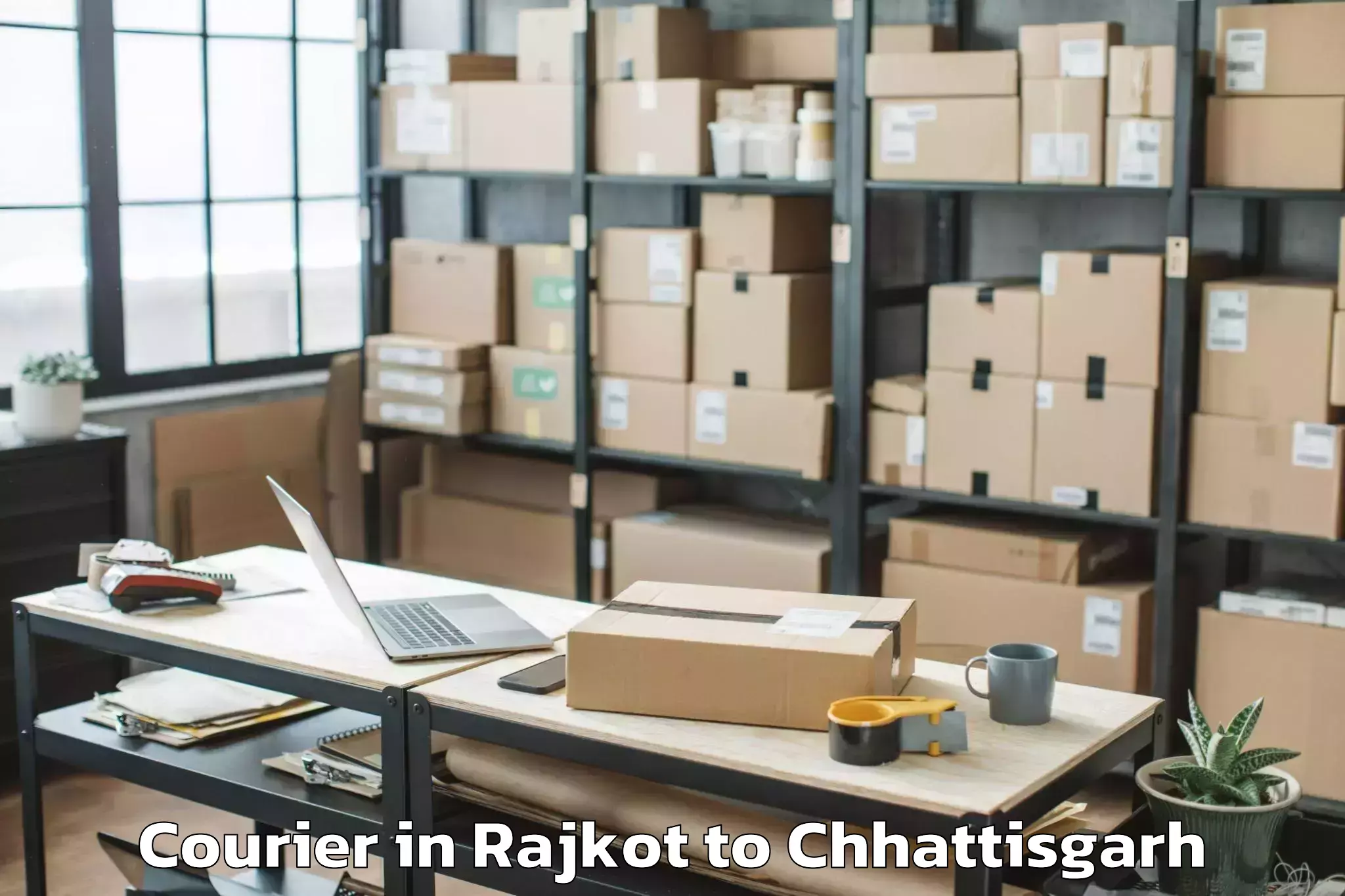 Affordable Rajkot to Gidam Courier